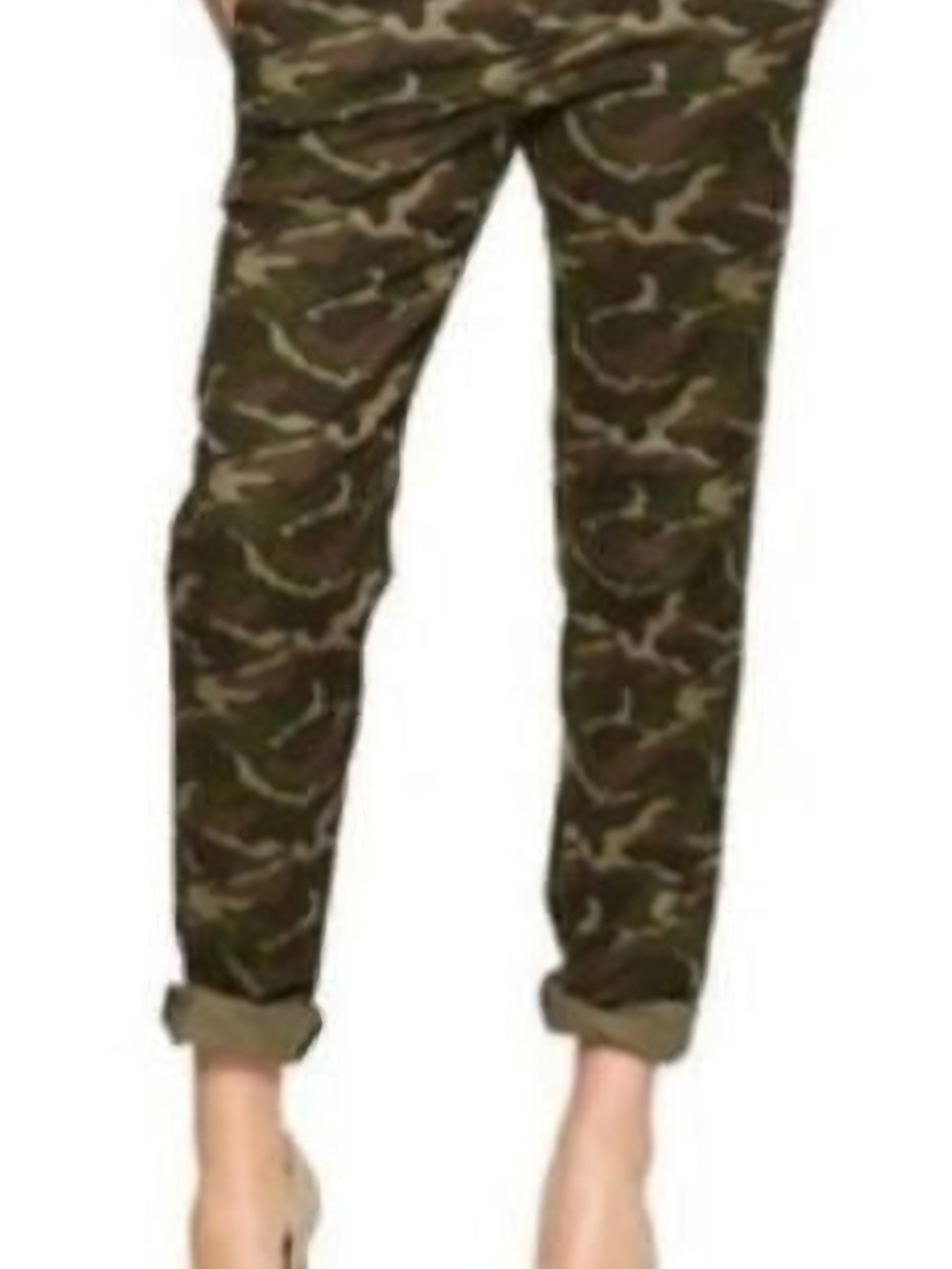 Khakis By Gap Broken In Camo Print  Trousers/Slacks/Pants - Olive Green